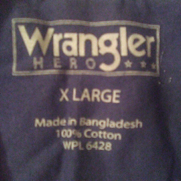 XL Wrangler Long Sleeve Button Front Shirt. - Picture 2 of 3